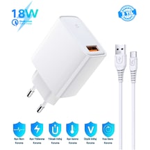 Samsung Galaxy Tab S8 Ultra Uyumlu 18w 3.4a Type-c Ultra Hızlı Şarj Cihazı -ithalatçı Garantili Beyaz