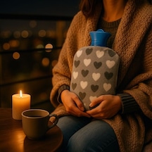 Premium 2 Litre Kılıflı Sıcak Su Torbası Kış Konforu Şık Aksesuar Dinlenme Saati Çok Renkli