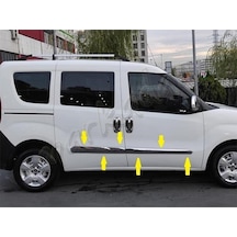 Db Chrome Fiat Doblo Krom Yan Kapı Çıtası 2010 Sonrası 4 Parça P.