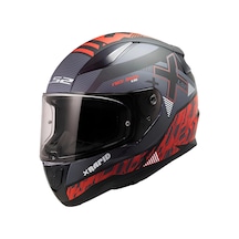 Ls2 Rapid 2 Xtreet Kask Kırmızı Mat Siyah