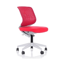 Uzay Ofis Kiddy Çocuk Çalışma Koltuğu - Kırmızı-Kolsuz Kırmızı