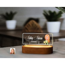 Bk Gift Kişiye Özel İsimli Asistan Karikatürlü Led Işıklı Akrilik Masa İsimliği-2, Ofis Dekoru, Mesleki Hediye, Ofis Hediyeleri Kobitmeyen137996 Bk G