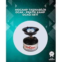 220 Gr Gaz Tüpüyle 4 Saat Yanabilen Verimli Kamp Ocağı Siyah