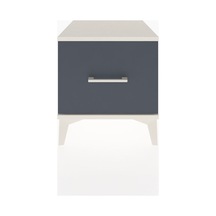 Hyperion Komodin Tek Çekmeceli 44x44x48 Aytaşı-antrasit Aytası