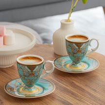 Porsima Fın-541 Osmanlı Motifli Porselen Kahve Fincan Takımı