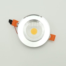 Aynalı Cam Üstü Altı Spot Cob Led Armatür Beyaz Gün Işığı Cam - Metalik