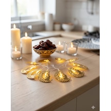 Ramazan Led Işık, Secde Eden Adam Figürlü Ay Tasarımlı Çok Renkli