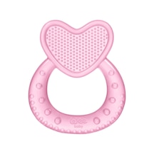 Wee Baby Pembe Kalpli Silikon Diş Kaşıyıcı 912-1 Pembe