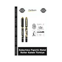 Özel Üretim Kırtasiye Ofis Hediyelik İmza Kalemi 586 - Kabartma Figürlü Metal Roller Kalem - Türkiye