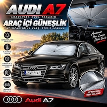 Audi A7 Araç Ön Cam Güneşliği Katlanabilir Şemsiye Oto Güneşlik Uv Korumalı Gölgelik Araba Oto Şemsiyesi