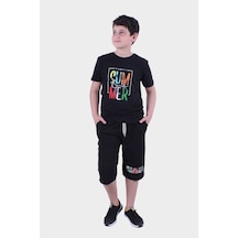 Panios Kids Erkek Çocuk Tişört-kapri Baskılı Alt-üst Takım Yeşil