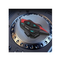 Motorsiklet Kask Bluetooth Kulaklık Mikrofonlu Fm Radyolu 8 Kişilik Çoklu Eşleşme Helmet Intercom