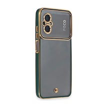 Xiaomi Poco M5 Kılıf Liva Lens Silikon - Yeşil 0.2M-Çok Renkli