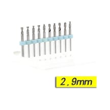 Pcb Mikro Karbür Cnc Matkap Ucu 10Lu Set 2.90Mm Tungsten 18 Shank