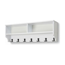 Upstyle Raflı Duvar Askılığı 120 Cm - Beyaz 120 22 37 Cm