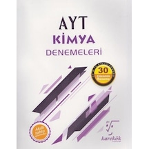 AYT Kimya Denemeleri Kitabı- Karekök Eğitim Yayın