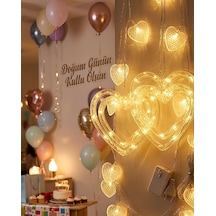 Romantik Kalp Led Işık Neon Görünümlü Dekoratif Oda Lambası