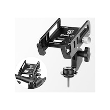 Joyhub Ayarlanabilir Alüminyum Çelik Bisiklet Cep Telefonu Tutacağı Siyah Var Havalandırma Ym9pkh