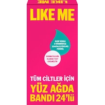 Like Me Tüm Ciltler İçin 24'lü Yüz Ağda Bandı 2 Adet