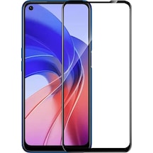 Microcase Oppo A55 Tam Kaplayan Çerçeveli Cam - Siyah