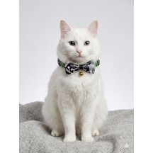 Flypet Kurukafa Desenli Papyon Kedi Tasma & Yavru Köpek Tasma 13cm-24cm Ayarlanabilir Tasma