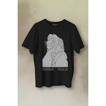 The Lion King Simba And Nala Beyaz Baskılı Tişört Unisex T-shirt 001