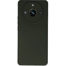 Mey İthalat Realme 11 Pro Kılıf Nano İçi Kadife Silikon - Koyu Yeşil