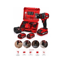 Lieber German Lg017 21 Volt Kömürsüz Motor 2 Akülü 84 Pcs Akülü Vidalama Matkap