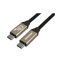 Usb C Hızlı Şarj Ve Görüntü Kablosu, Usb 3.2 Gen2 Standart 20g Bandwith, Thunderbolt 4/3 Uyumluluk, 4k 60hz Çözünürlüğüne Kadar Destekler, 5a 20v, 100w Şarj Gücü 2 Metre