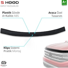 S-dizayn Mitsubishi Pajero Abs Plastik Kaput Rüzgarlığı 1998-2006 A+kalite