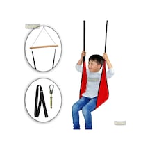 Bundera Damla Salıncak Çocuk Piknik Bahçe Salıncağı Spor Hamak Kırmızı