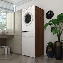 Kenzlife Çamaşır-Bulaşık Makinesi Dolabı Katinka Cvz 180*70*60 Banyo Çift Katlı Kapaksız Arkalıksız Çok Renkli