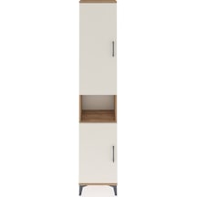 Arges Dolap 4 Raflı 2 Kapaklı Tek Askılı 44x30x221 Çam-aytaşı Çam
