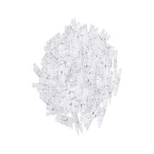 CajuArt 100 Adet Şeffaf Mini Mandal 3cm Hobi Fotoğraf Askı Mandalı