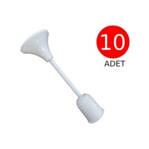 E27 Duy Porselen Asma Takımı Tij Takımı 10 Adet