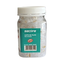 Seclife SNW-7020P Cat6 8P8C Çaplı (100 Ad.) RJ45 Konnektör