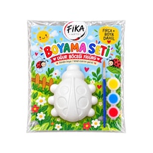Uğur Böceği Figürü Boyama Seti Taş Tozu Figür Boyama Seti