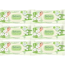 Bebem Natural Islak Mendil Narin Dokunuş/yenidoğan 90 Yaprak 6 Lı 6'lı Set