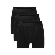Belifanti Collection Erkek Pamuklu 3'lü Gri Atlet Ve 3'lü Siyah Boxer 6 Parça Set