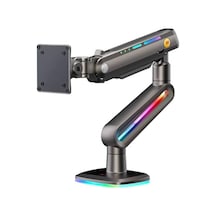 F6 Gaming 1 Adet Monitör Takılabilen, 32" - 60" Uyumlu, Rgb Aydınlatma, Kablo Kanallı, 2-20 Kg Destekli, 360 Dönebilen, Masa Monte, Tuv Sertifikalı, Profesyonel Oyuncu Monitör Standı