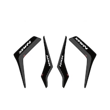 GP Kompozit Yamaha NMAX 125-155 2015-2020 Uyumlu Yan Pad Seti Siyah-Karbon