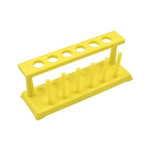 Deney Tüpü Standı 22 Mm - Plastik- 6 Kurutma Mandalı