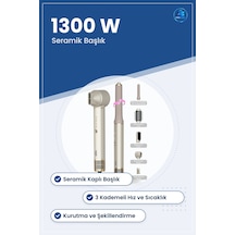 Saç Kurutma Makinesi 5in1 Air Brush 1300w Şekillendirici Seramik