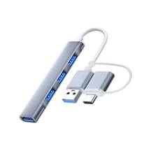 Ally A-806 4in1 Type-c + Usb Girişli Usb 3.0 Çoğaltıcı Hub Adaptör Çevirici- 5775