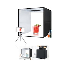 Kendinden Led Işıklı Katlanabilir Profesyonel Ürün Fotoğrafçılığı Çekim Çadırı Taşınabilir Stüdyo Çekim Kutusu