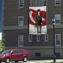 Ay Yıldızlı Mustafa Kemal Atatürk Poster Cephe Bayrak -300x450cm -3x4,5 Metre 1