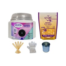 Ekamix Sir Ağda Makinesi + Vivet Granül Naturel Ağda 1 KG + Cezve Ekamix Sir Ağda Makinesi + Vivet Granül Naturel Ağda 1 KG + Cezve