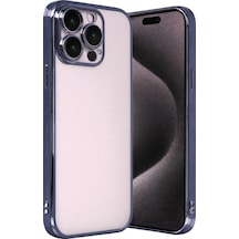 Newface Apple Uyumlu iPhone 15 Pro Max Razer Lensli Silikon Semeglbl - 38 - Lacivert