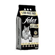 Feles Aktif Karbonlu Tozsuz Topaklanan Bentonit Kedi Kumu 10 Lt