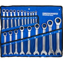6276 Cırcır Kombine Anahtar Takımı 6-32mm 20 Parça Bez Çantalı